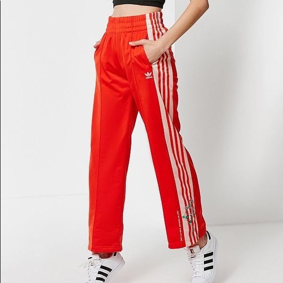 adidas flower track pants